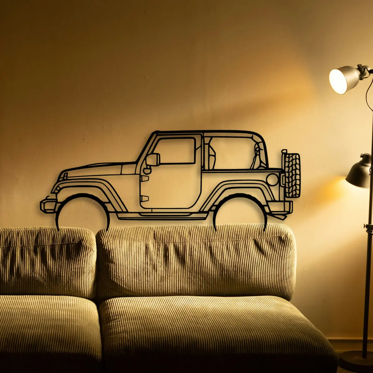 Jeep Wrangler 2 Door sheet-metal profile from the Tinvibe range