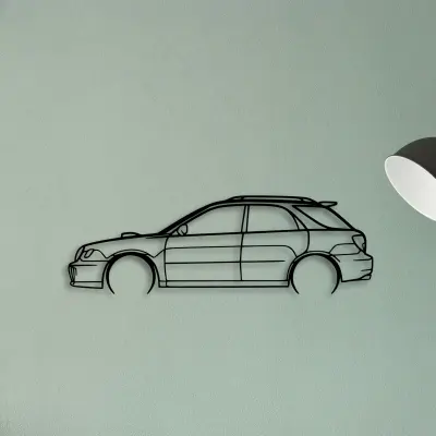 WRX STI 2002 Wagon — XS (50 cm) metal wall art