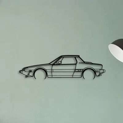 X1 9 Bertone 1987 — XS (50 cm) metal wall art