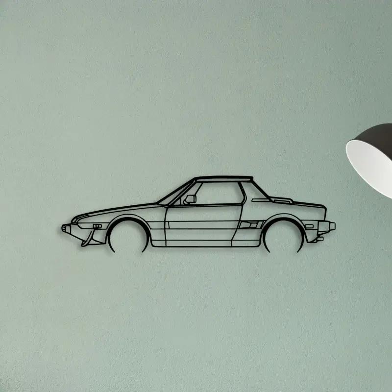 X1 9 Bertone 1987 — XS (50 cm) metal wall art