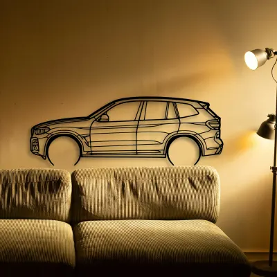 Bmw X3 M40i cut-metal silhouette from the Tinvibe range