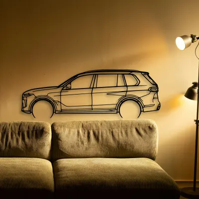 Bmw X7 2023 cut-metal silhouette from the Tinvibe range