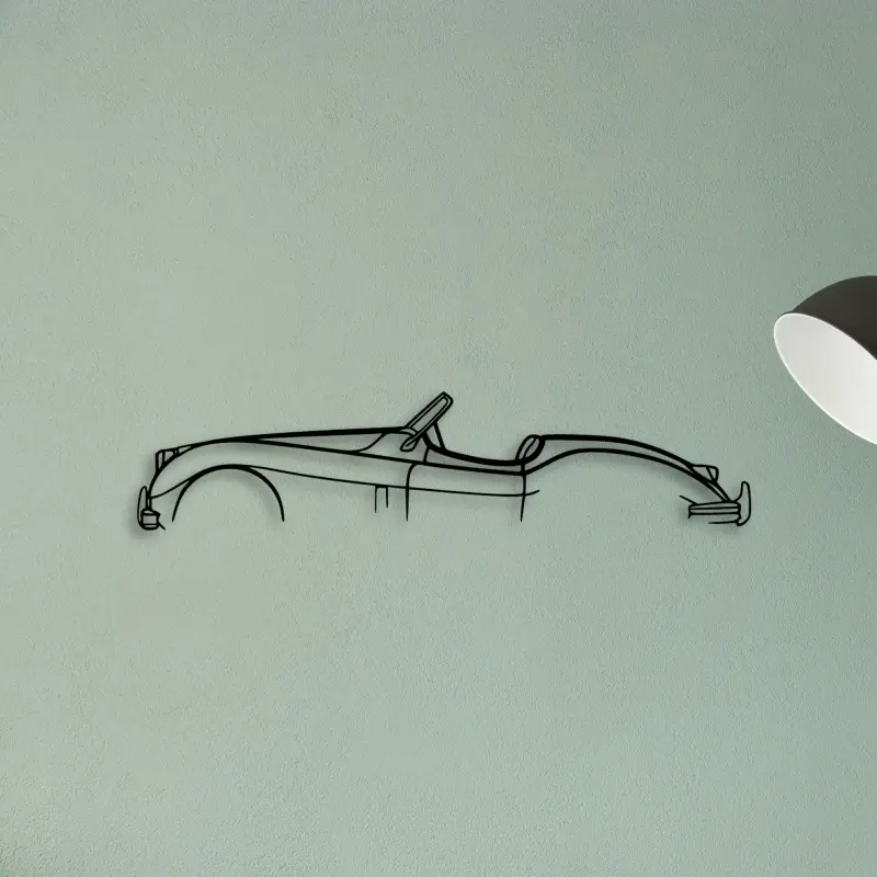 XK 140 Convertible — XS (50 cm) metal wall art