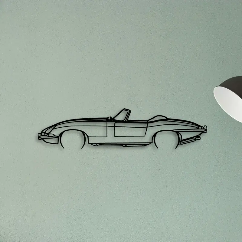XKE Convertible 1967 — XS (50 cm) metal wall art