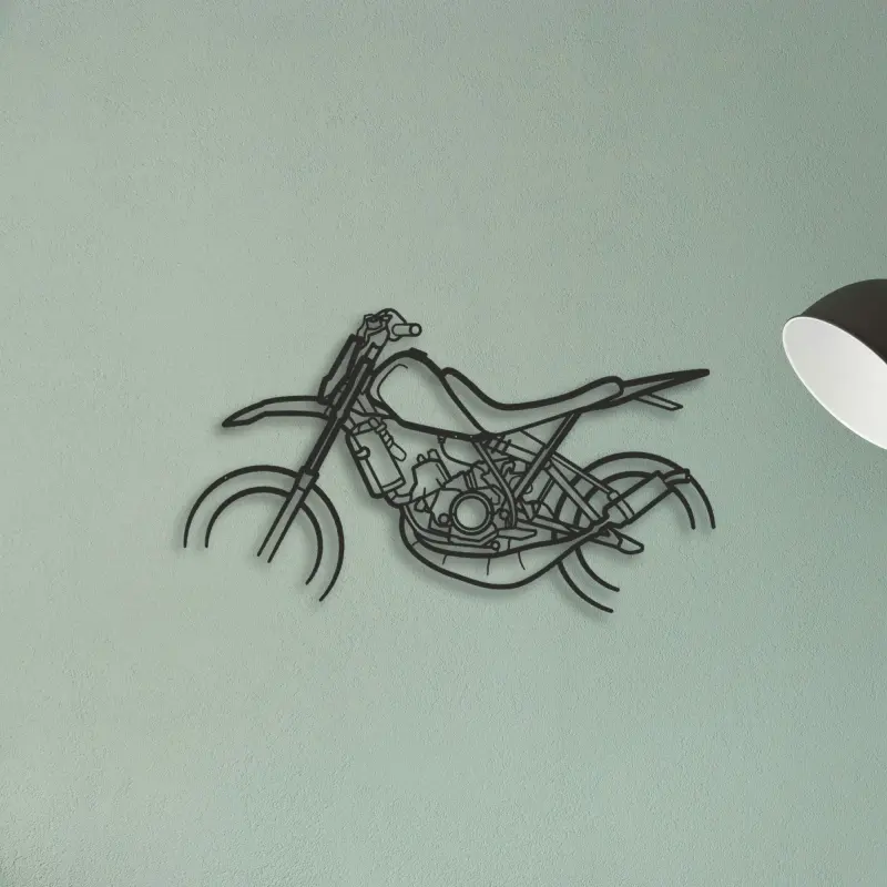 Yamaha DT50 — XS (50 cm) metal wall art