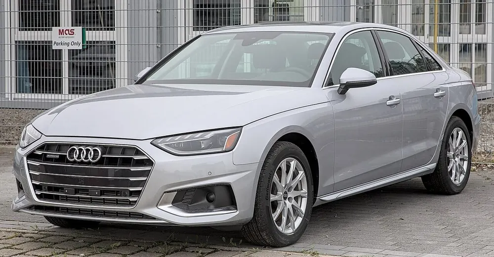 Audi A4 S4 Wagon — cut-metal silhouette in long-roof estate form