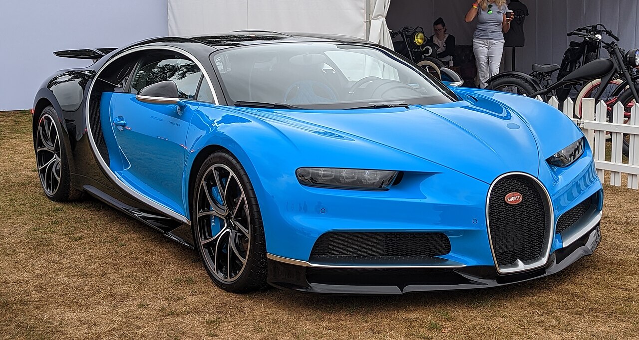 Bugatti Chiron — a real example of the model