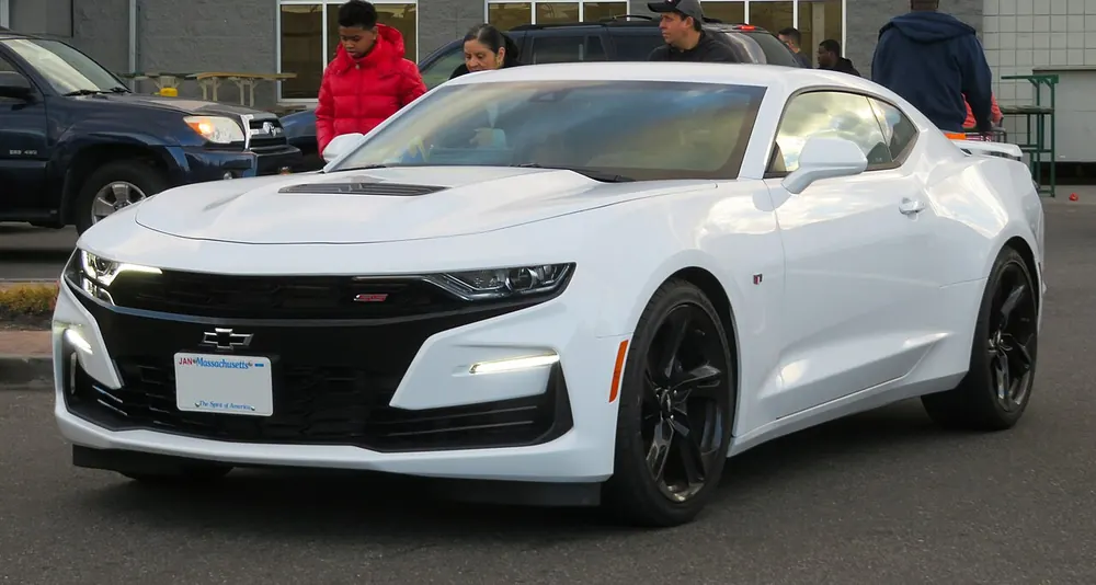 Chevrolet Camaro Z28 — cut-metal silhouette in clean-sided form