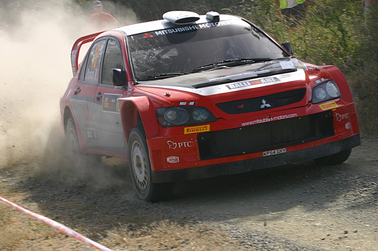 Mitsubishi Lancer WRC 05 — a real example of the model